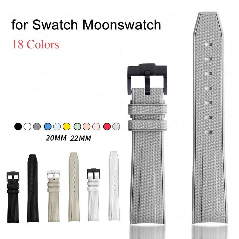 Luxury Watch Omega - Pulseira de silicone para swatch x