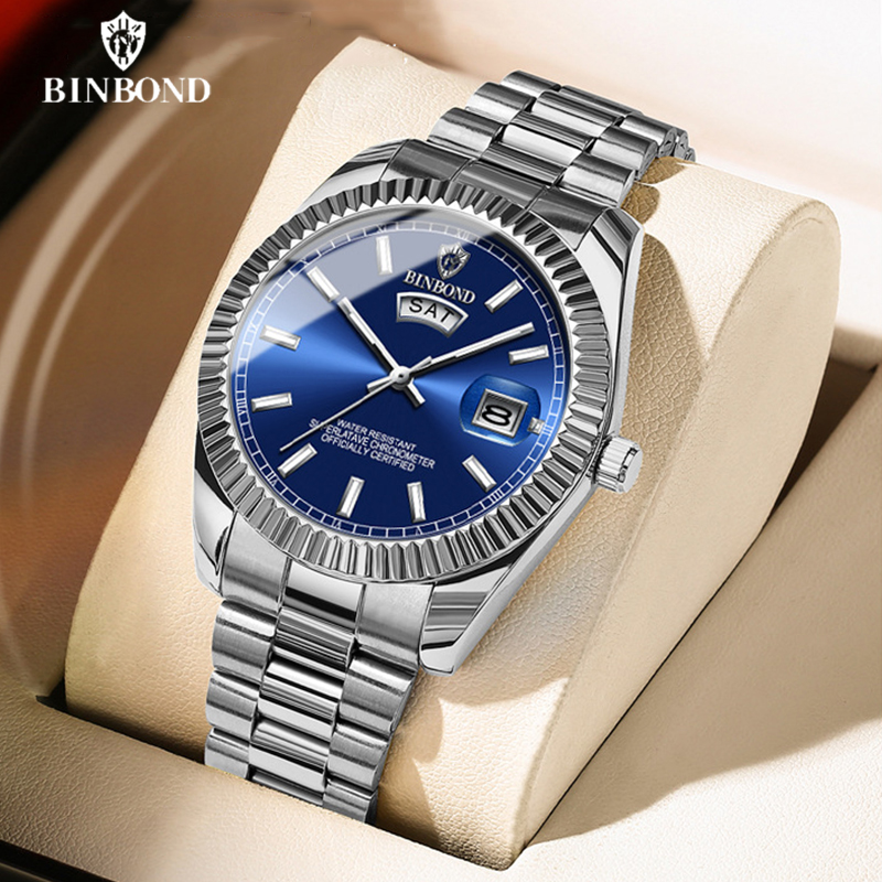 Luxury Watch Omega - Binbond b7012 moda masculina negócios esportes