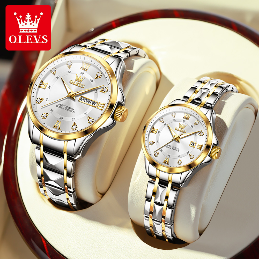 Luxury Watch Life - Olevs 2906 casal relógio original escala