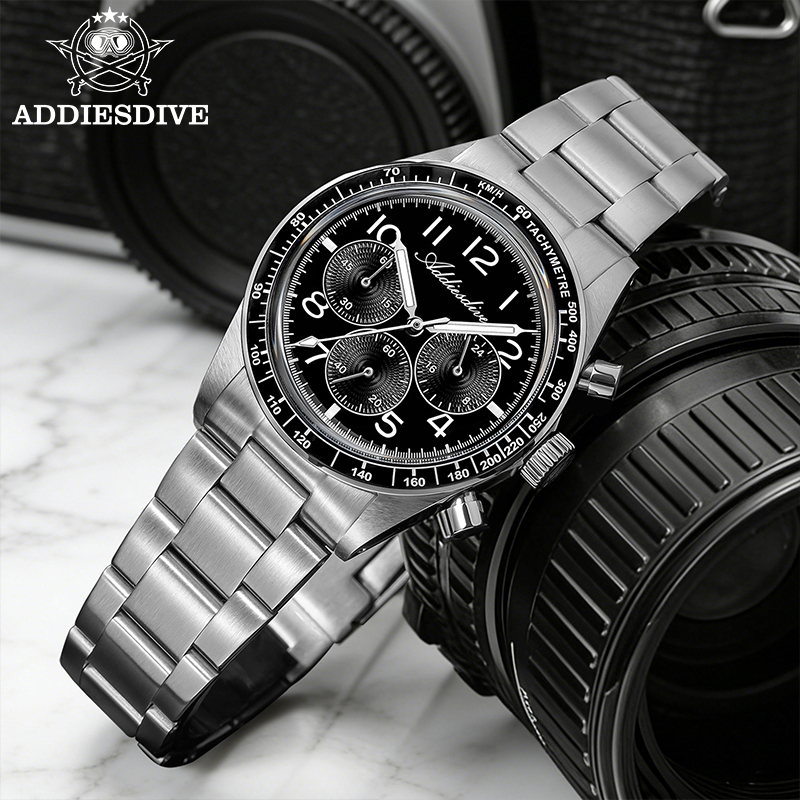 Luxury Watch Second Hand - ADDIESDVIE 2026 Relógios Cronógrafos Masculinos de