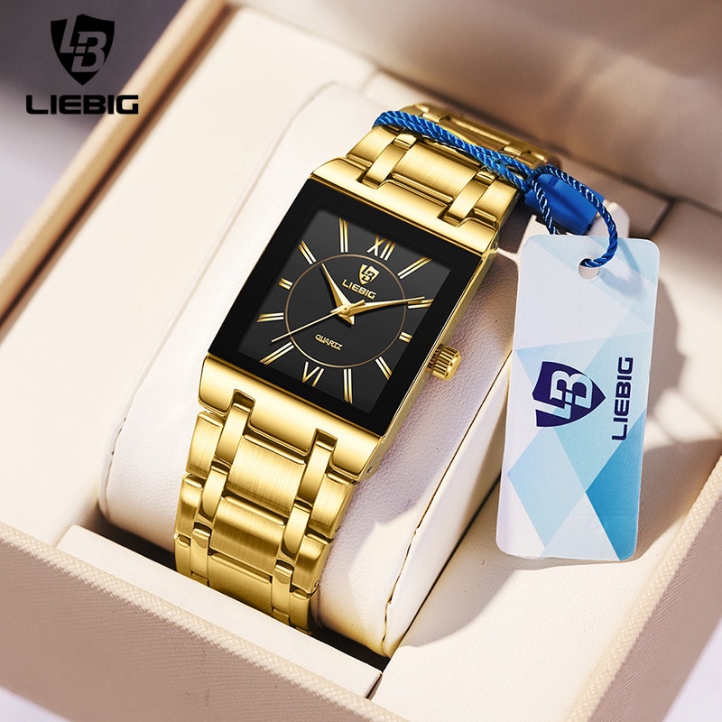 Luxury Watch Uk - Liebig luxo dourado quartzo relógios de