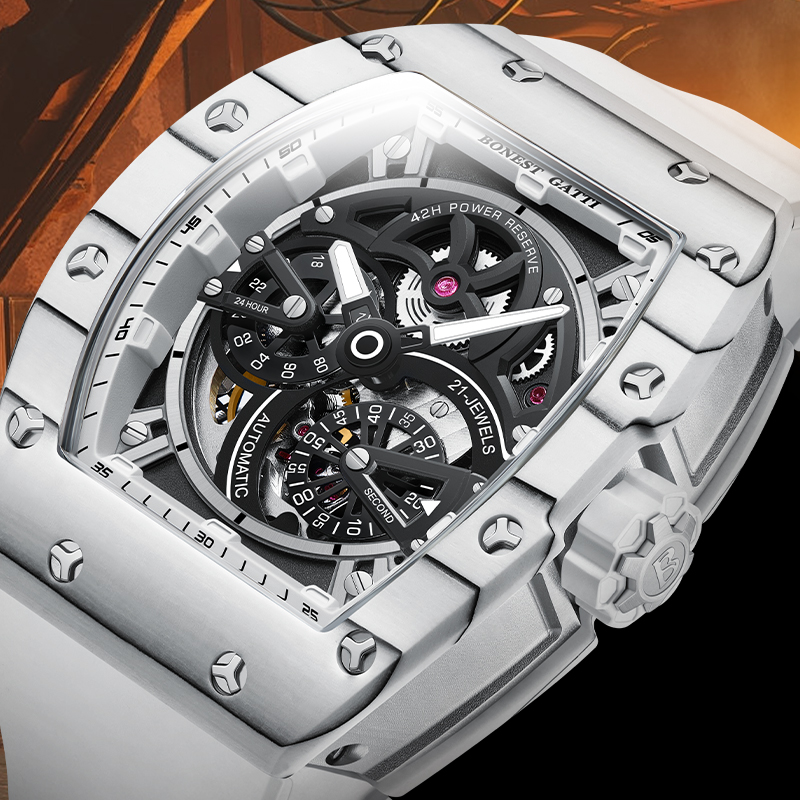 Luxury Watch Second Hand - Relógio Mecânico Masculino BONEST GATTI com