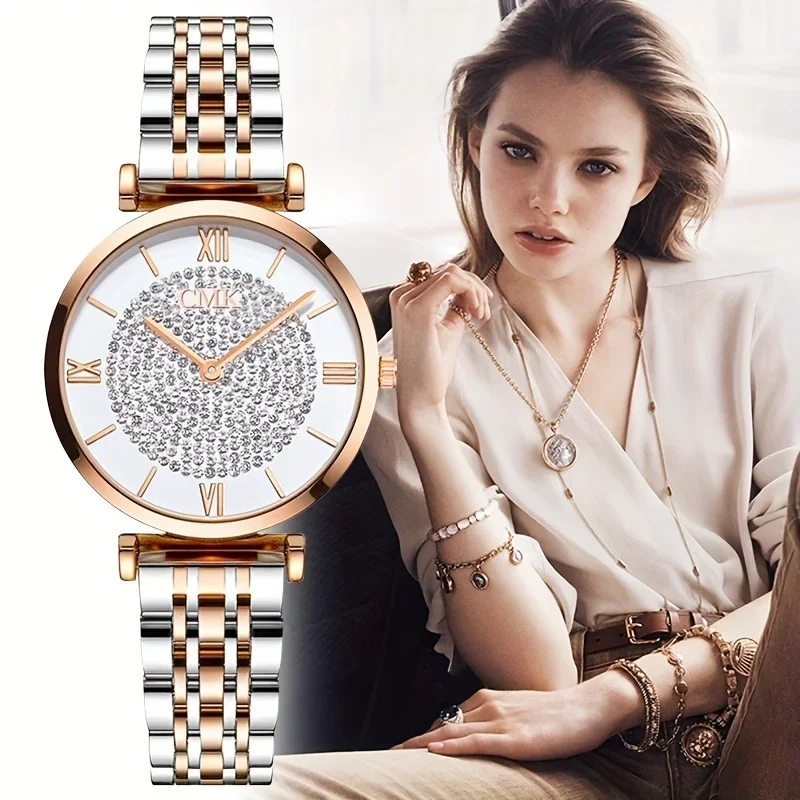 Luxury Watch Vintage - Roman Numeral Dial Quartz Watch, Ponteiro