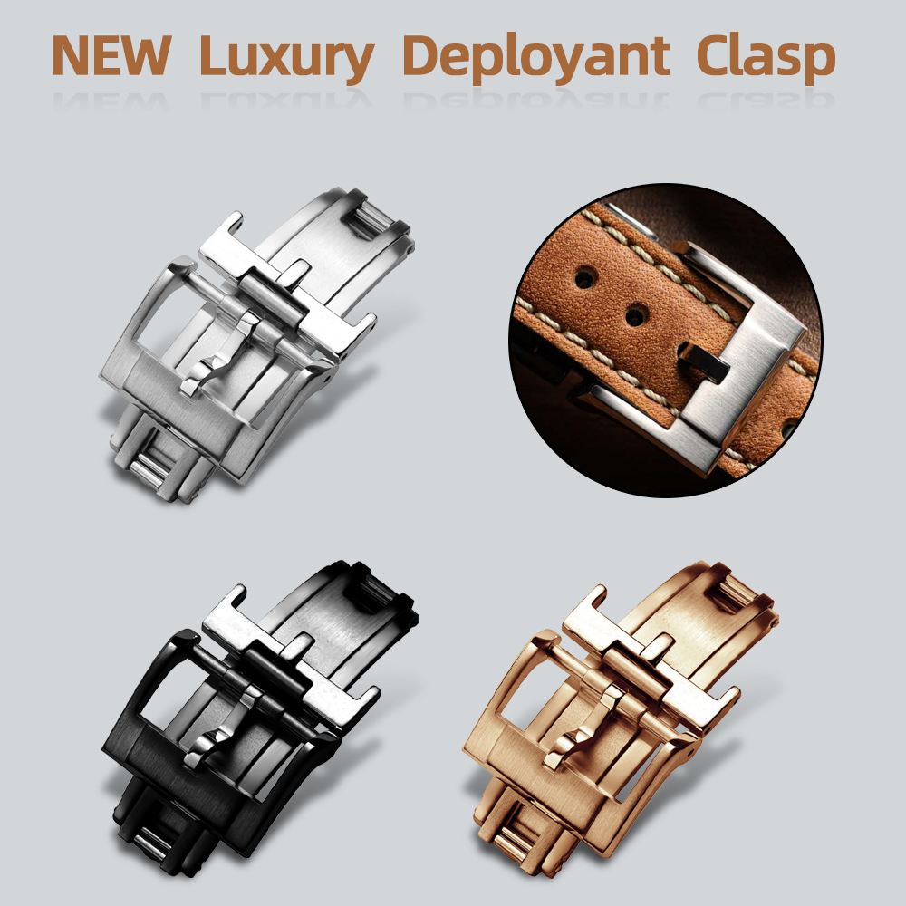 Luxury Watch Gold - NOVO Fecho Deployant de Luxo 16mm