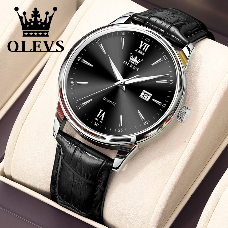 Luxury Watch Maker - OLEVS-Relógio Quartz Impermeável Masculino, Relógio Empresarial,