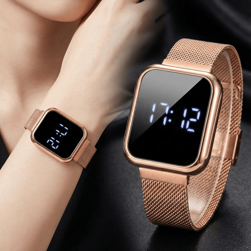 Luxury Watch Uk - Moda retângulo relógios digitais para mulheres