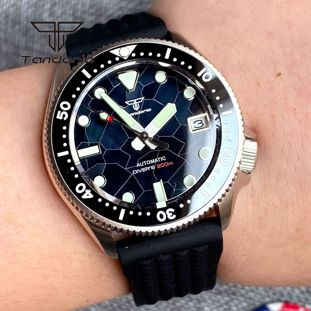 Diver Watch 300M - Tandorio-relógio de mergulho automático para homens