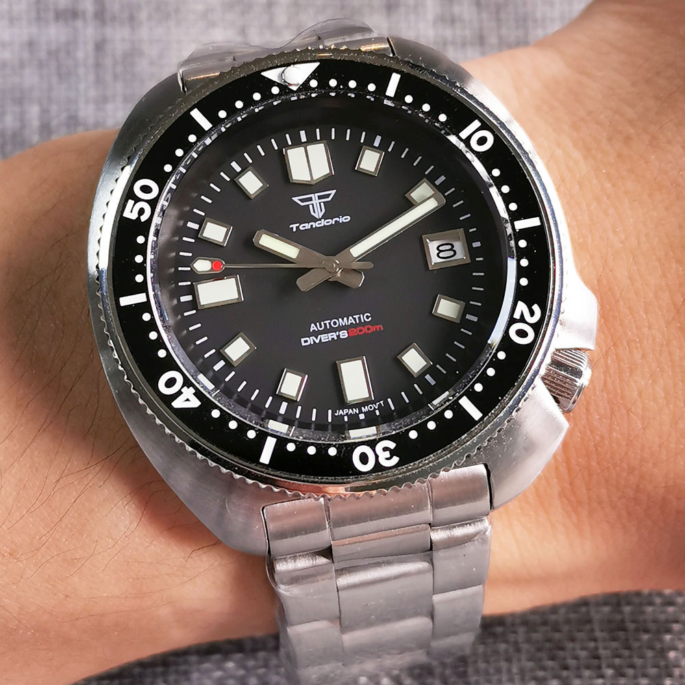 Diver Watch 300M - Tandorio 44mm relógio masculino automático de