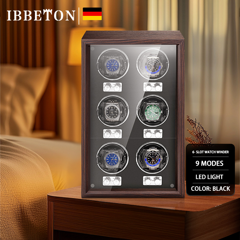 Luxury Watch All Black - IBBETON Luxo marca relógio de madeira