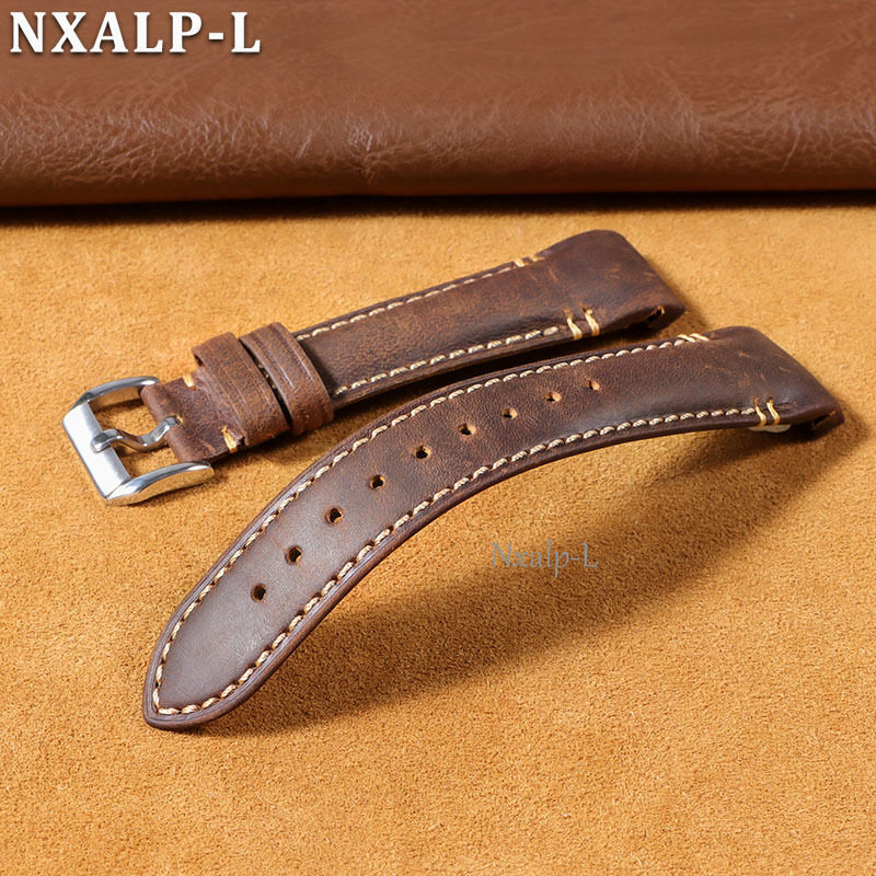 Pulseira de Couro Curvada com  - Luxury Watch Omega avaliação e preço