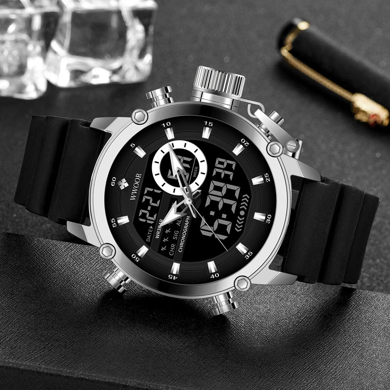Wwoor marca de luxo relógios e - Luxury Watch All Black avaliação e preço