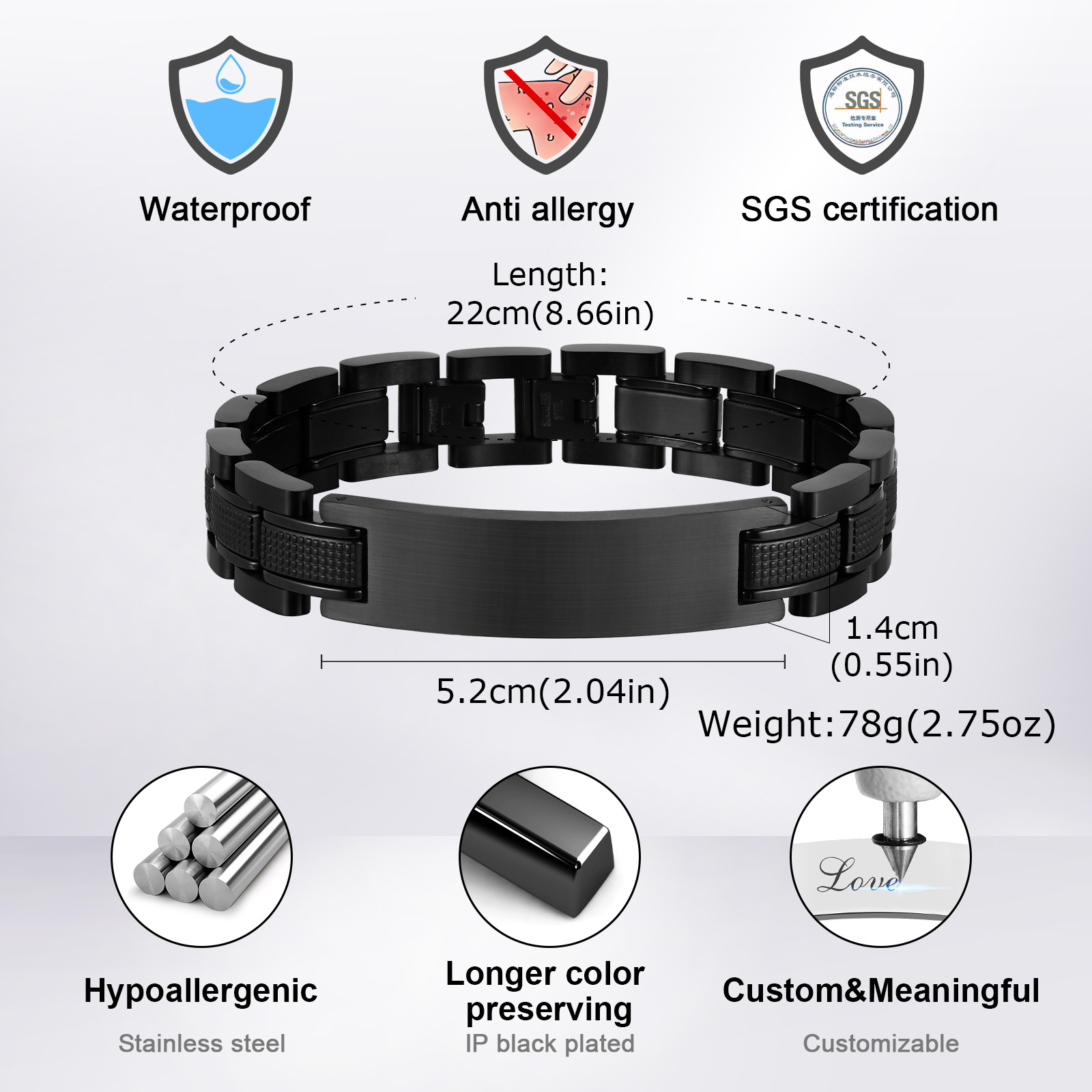 Vnox pulseira de relógio de lu - Luxury Watch All Black avaliação e preço