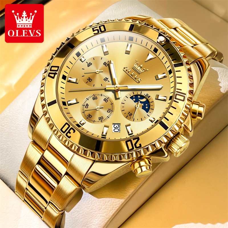 Olevs relógio masculino marca  - Luxury Watch Maker avaliação e preço