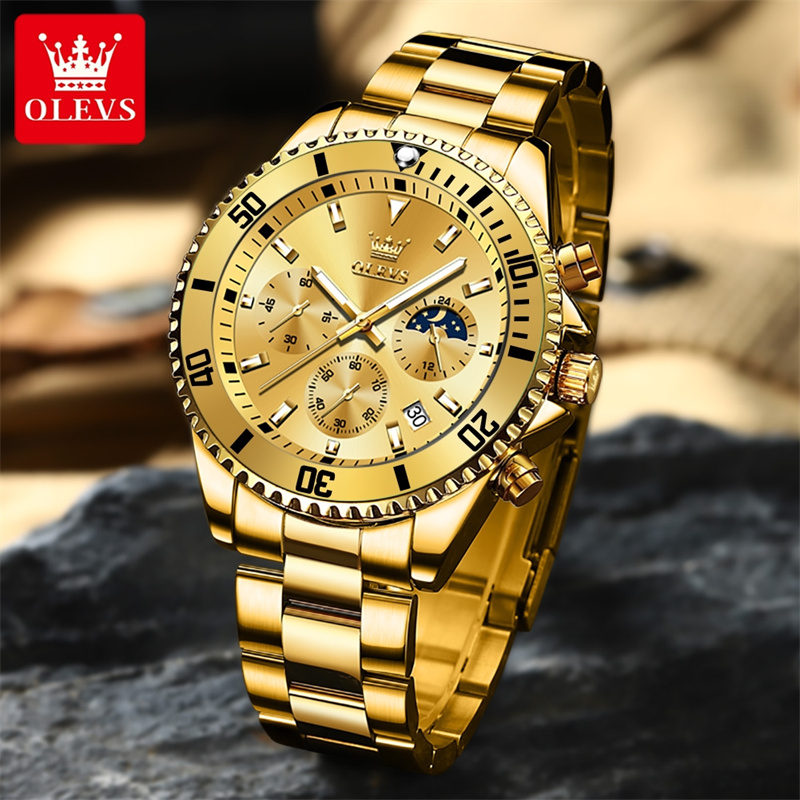Olevs relógio masculino marca  - Luxury Watch Maker avaliação e preço