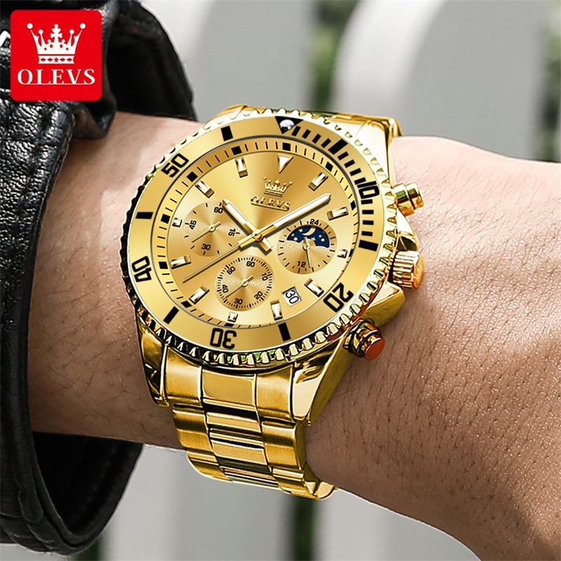 Olevs relógio masculino marca  - Luxury Watch Maker avaliação e preço