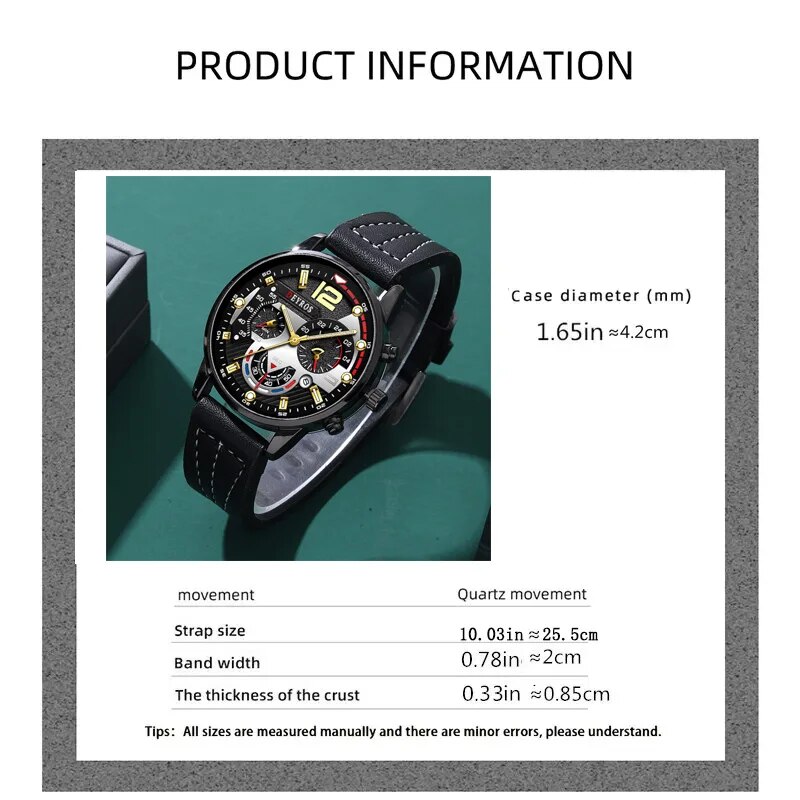 Relógio de pulso de quartzo de - Luxury Watch All Black avaliação e preço