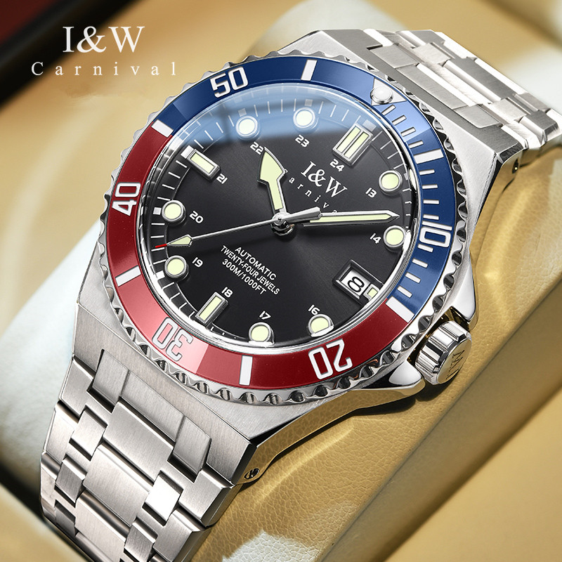 Relógio Mecânico à Prova d'Águ - Diver Watch 300M avaliação e preço