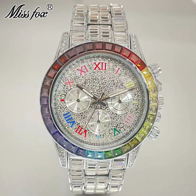 MISSFOX-Relógio gelado de luxo - Luxury Watch Maker avaliação e preço