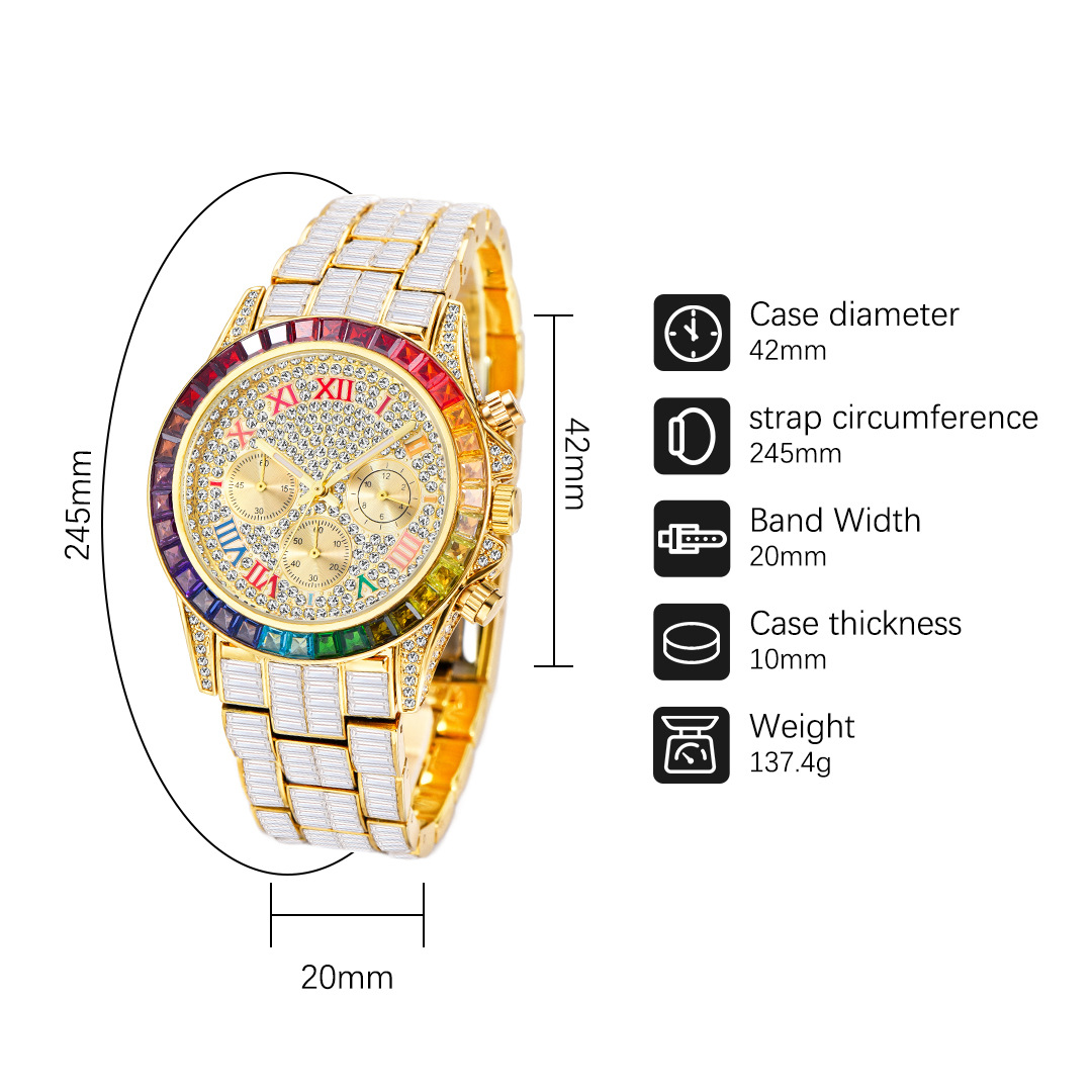 MISSFOX-Relógio gelado de luxo - Luxury Watch Maker avaliação e preço