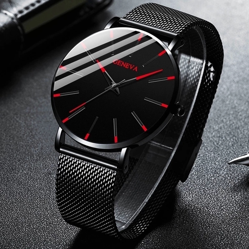Relógio de quartzo e pulseira  - Luxury Watch All Black avaliação e preço