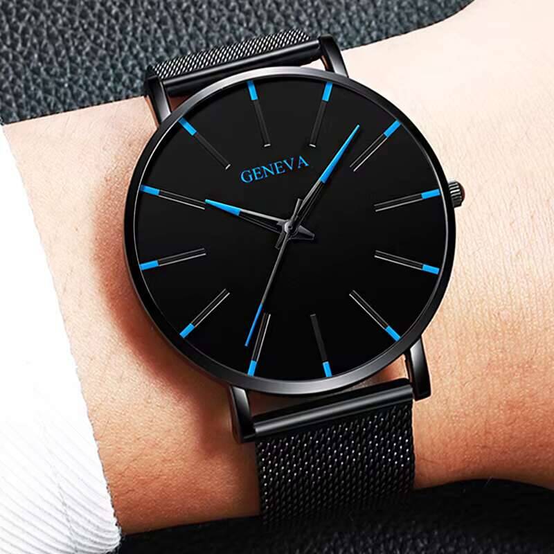 Relógio de quartzo e pulseira  - Luxury Watch All Black avaliação e preço