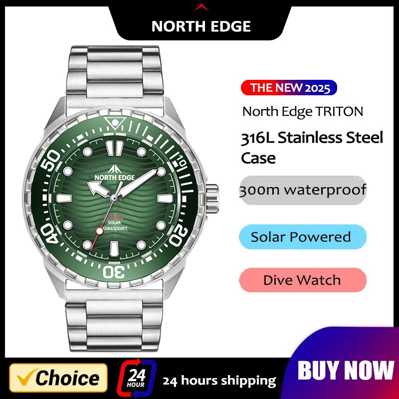 Novo Relógio de Mergulho Solar - Diver Watch 300M avaliação e preço