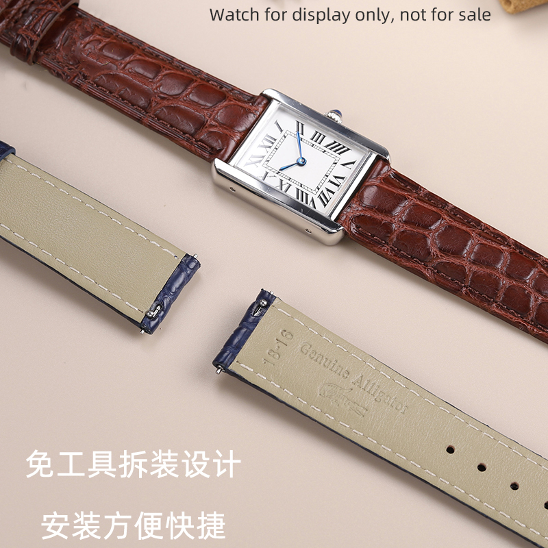 16mm 17 18 19 21 22mm Alligato - Cartier Watch Santos avaliação e preço