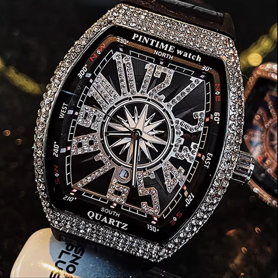 Relógio de Luxo Premium com Di - Luxury Watch All Black avaliação e preço