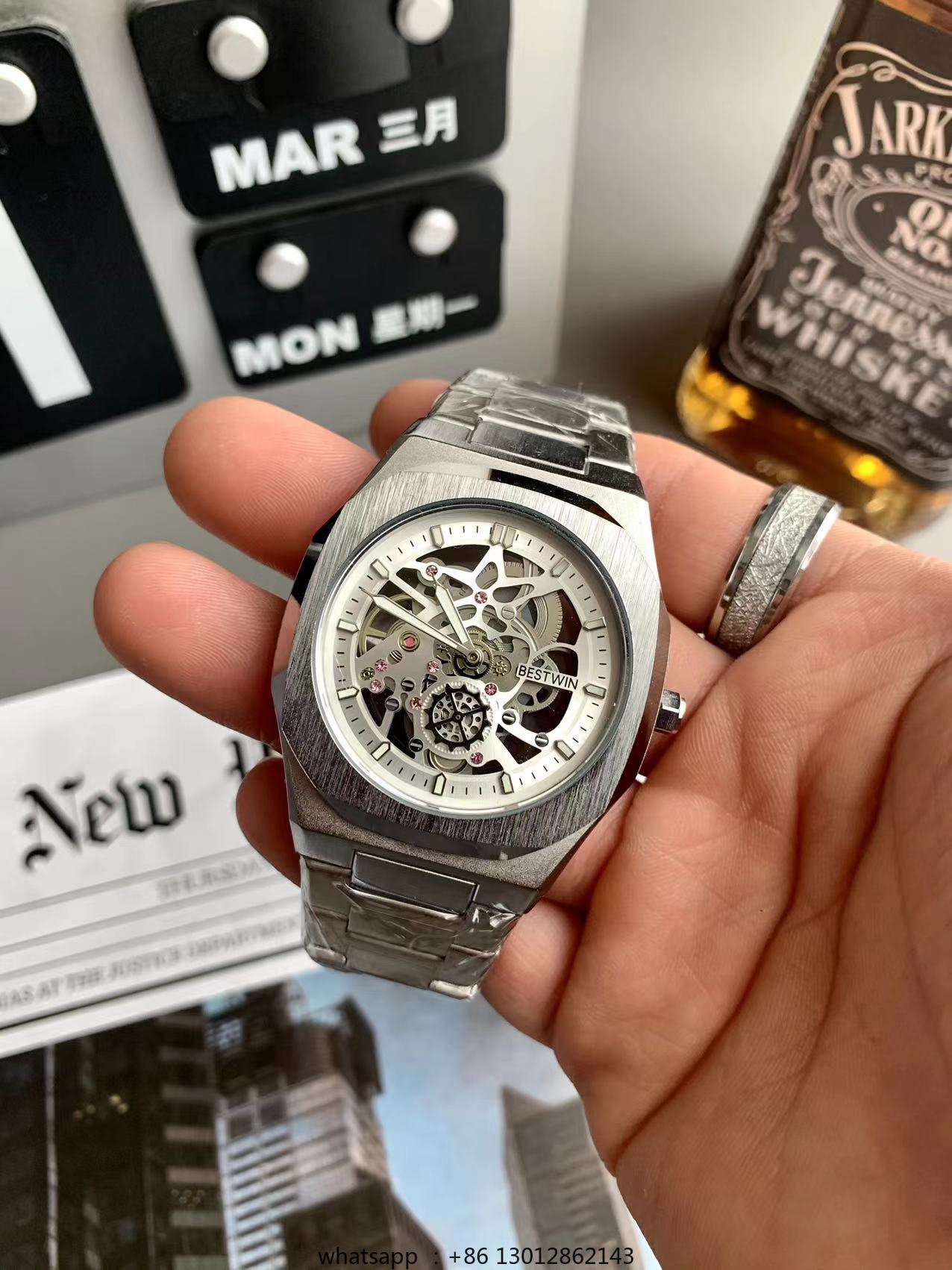 Tira de aço impermeável person - Luxury Watch Gold avaliação e preço