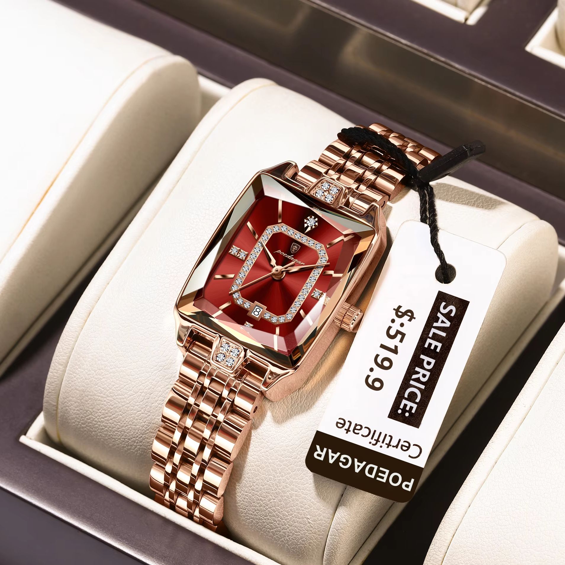 Poedagar moda elegante feminin - Luxury Watch Girl avaliação e preço