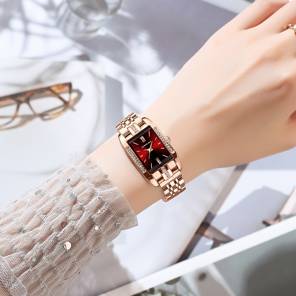 Crrju relógio quadrado de luxo - Luxury Watch Girl avaliação e preço