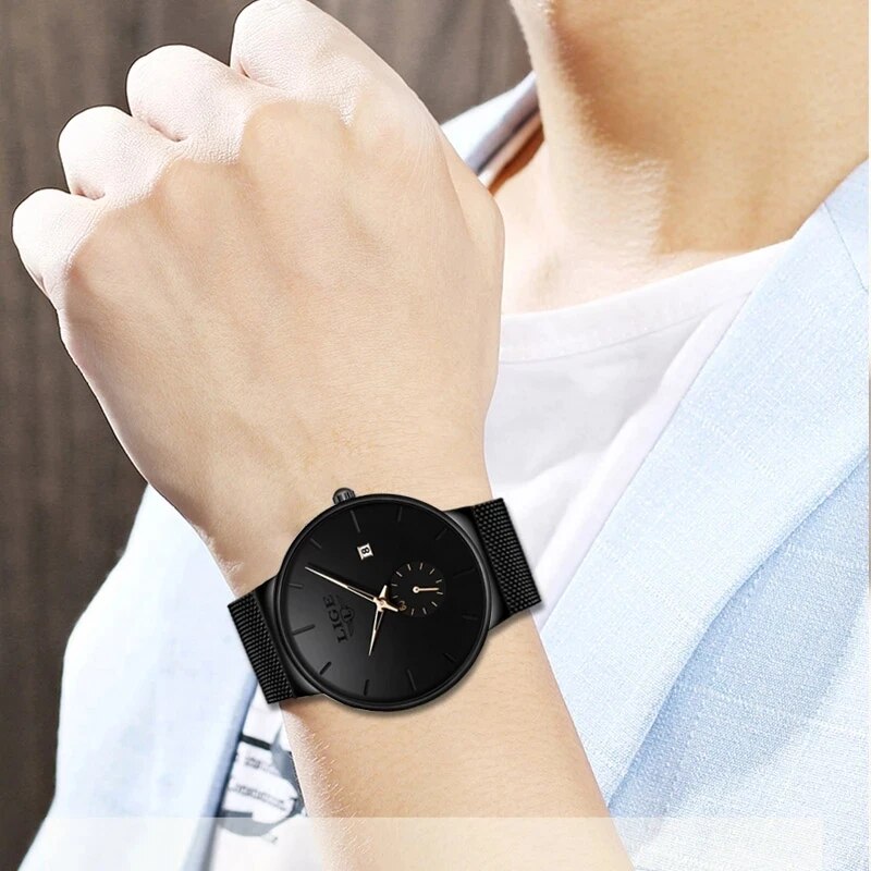 LIGE Moda Mens Relógios Top Ma - Luxury Watch Maker avaliação e preço