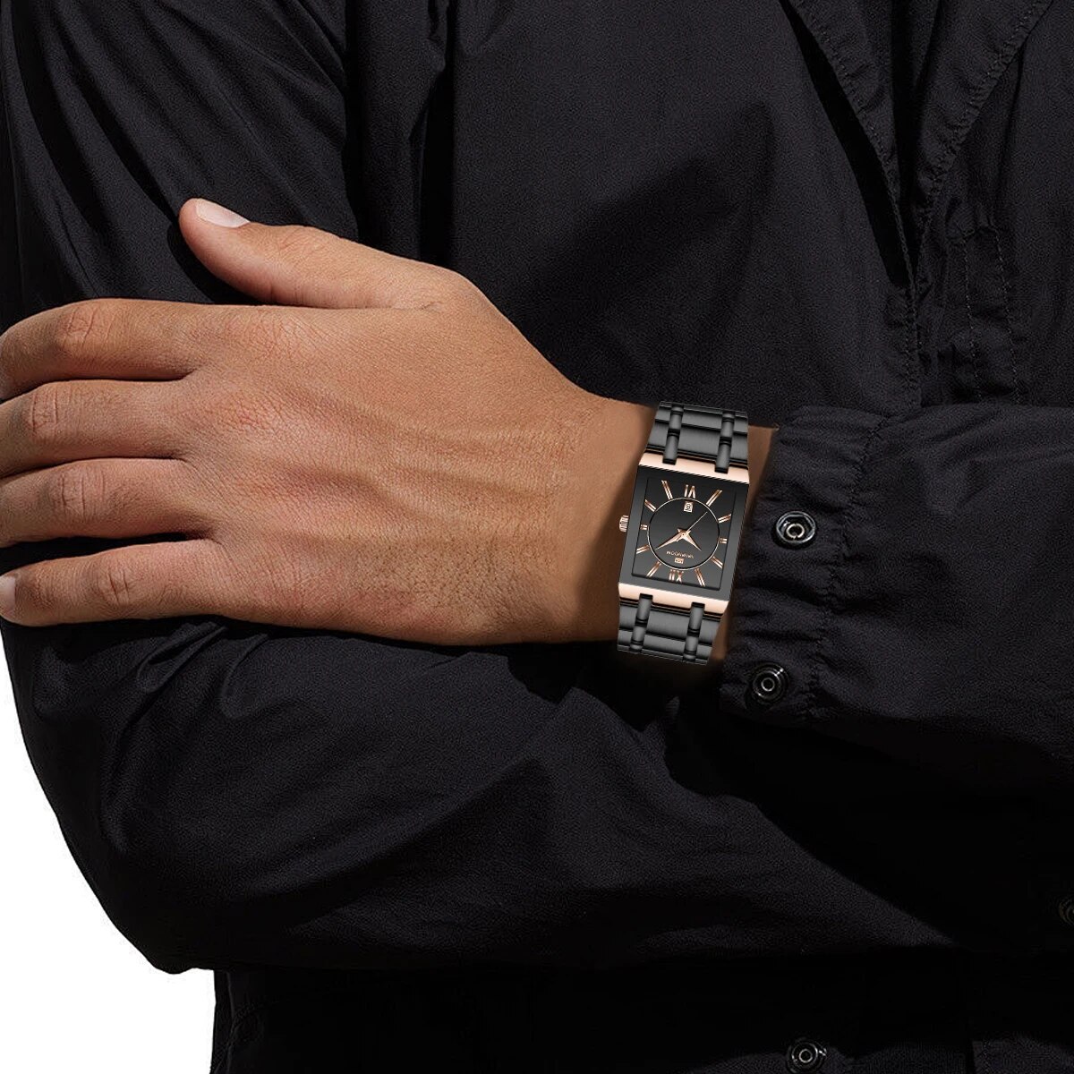 Relógio de negócios masculino  - Luxury Watch All Black avaliação e preço