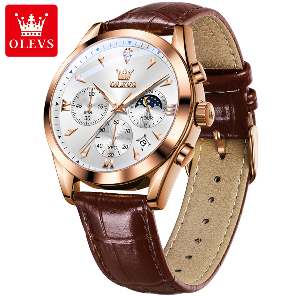 Olevs marca nova moda relógio  - Luxury Watch Maker avaliação e preço
