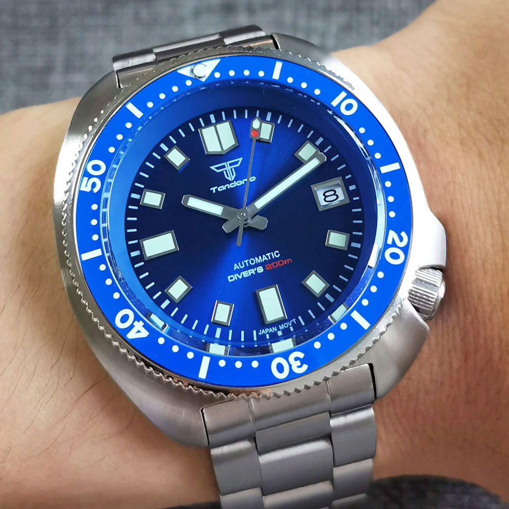 Tandorio 44mm relógio masculin - Diver Watch 300M avaliação e preço